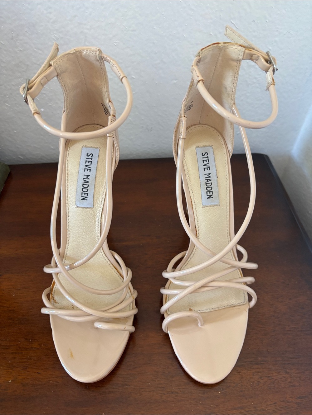 Steve Madden Nude Strappy High Heel Sandals